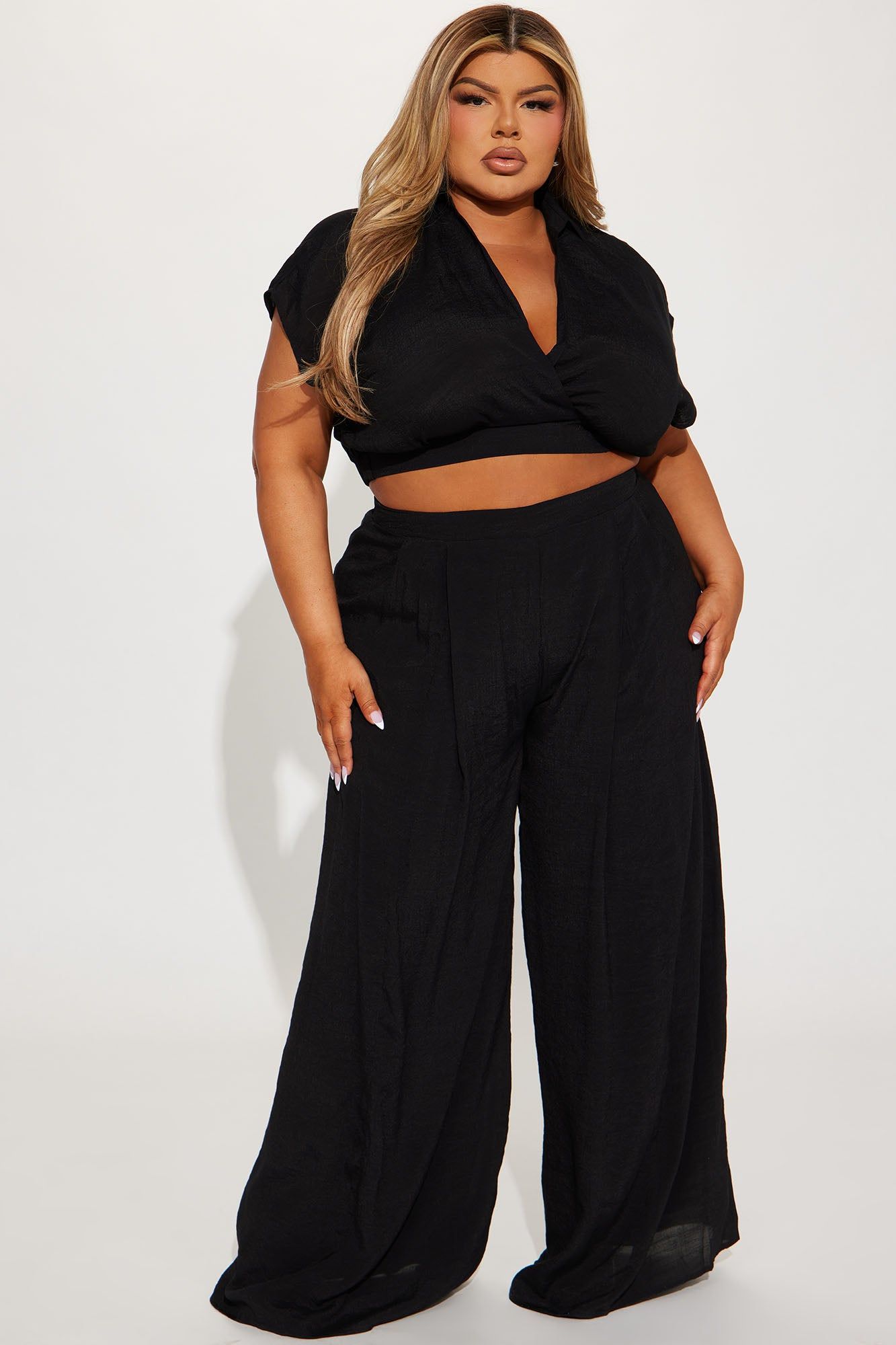 Mea Gauze Pant Set - Black sold by Fashion Nova product image thumbnail 5
