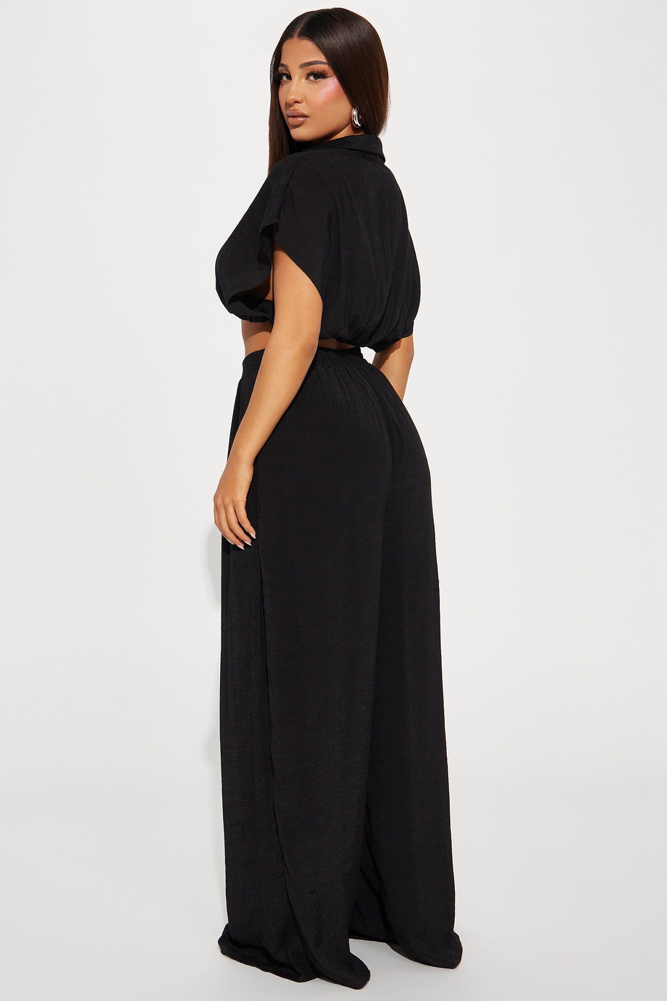 Mea Gauze Pant Set - Black sold by Fashion Nova product image thumbnail 3