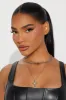 Listen To My Prayers Layered Necklace - Silver sold by Fashion Nova