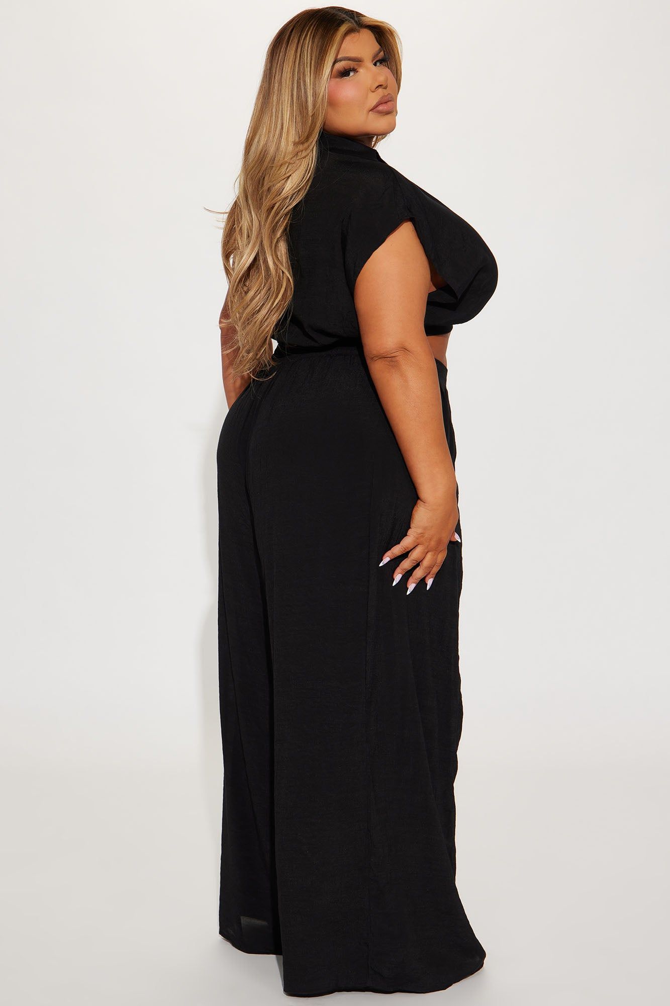 Mea Gauze Pant Set - Black sold by Fashion Nova product image thumbnail 4