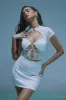 Alexa Mesh Mini Dress - White sold by Fashion Nova