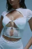 Alexa Mesh Mini Dress - White sold by Fashion Nova