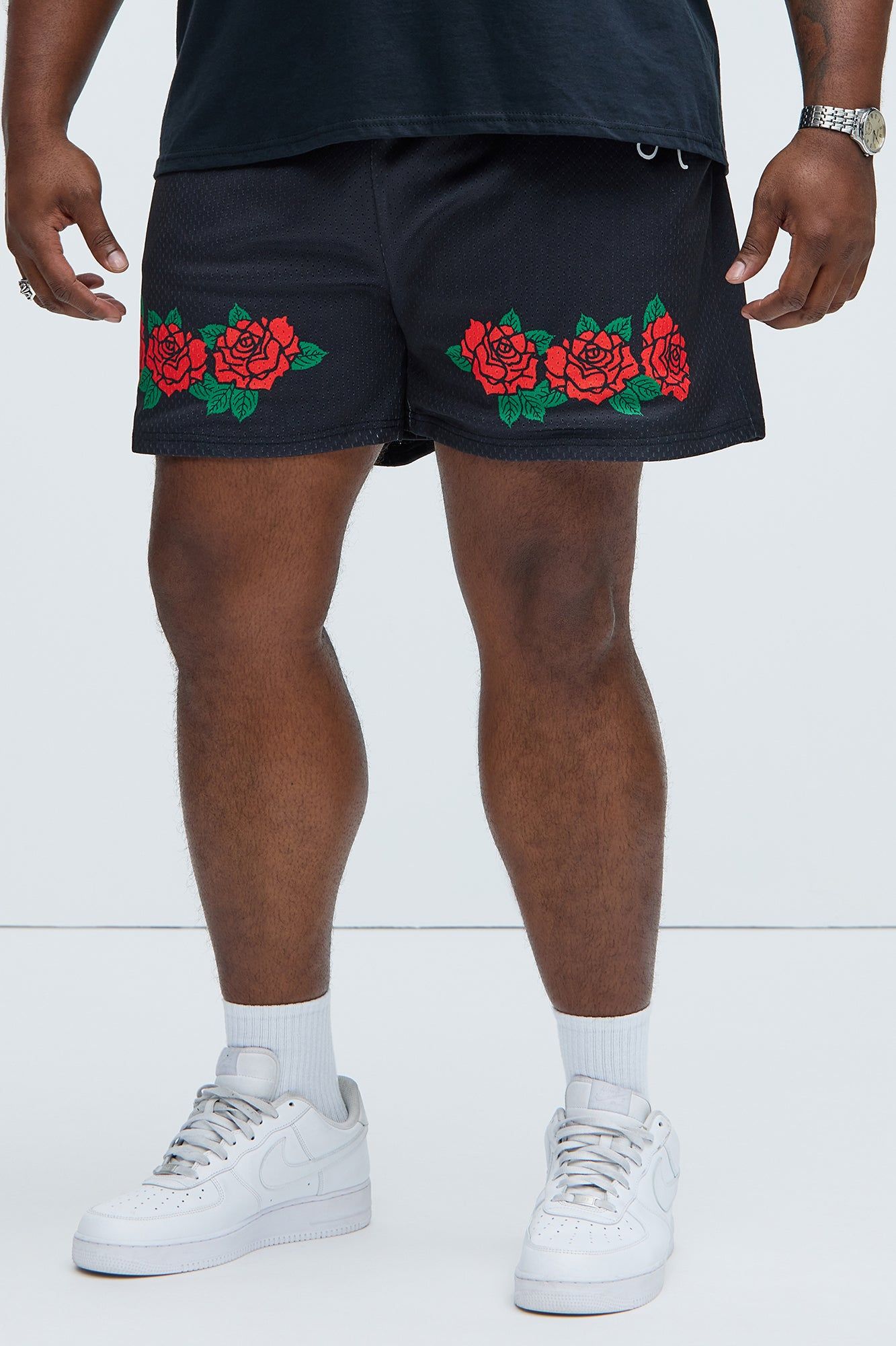 Wish You Well Mesh Shorts - Black sold by Fashion Nova