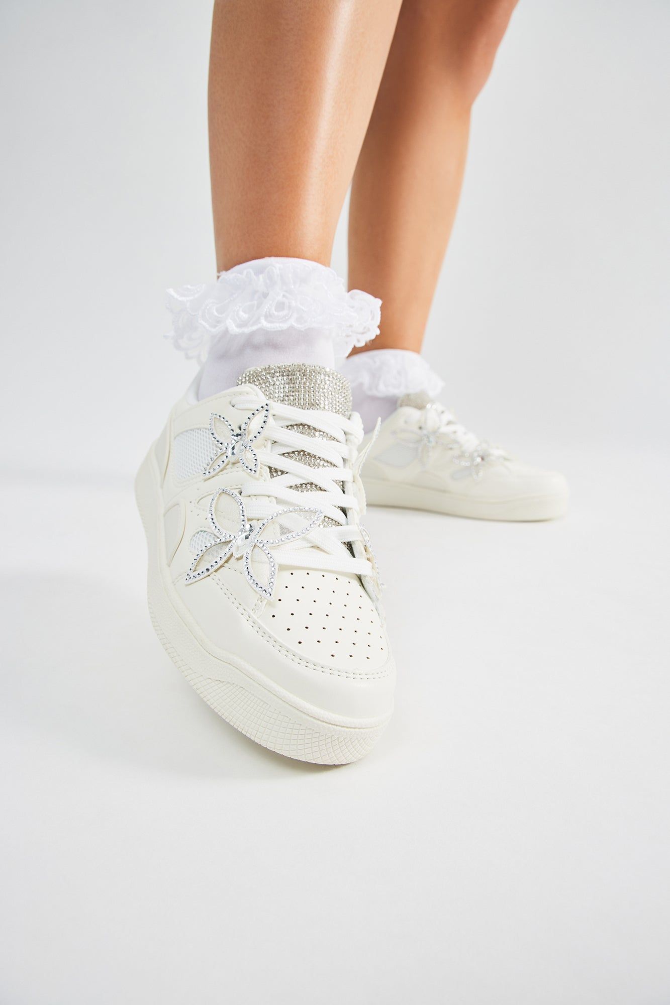 Butterfly Effect Sneakers - White sold by Fashion Nova product image thumbnail 2