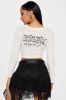 Heart Of Diamonds Ed Hardy Top - Ivory sold by Fashion Nova