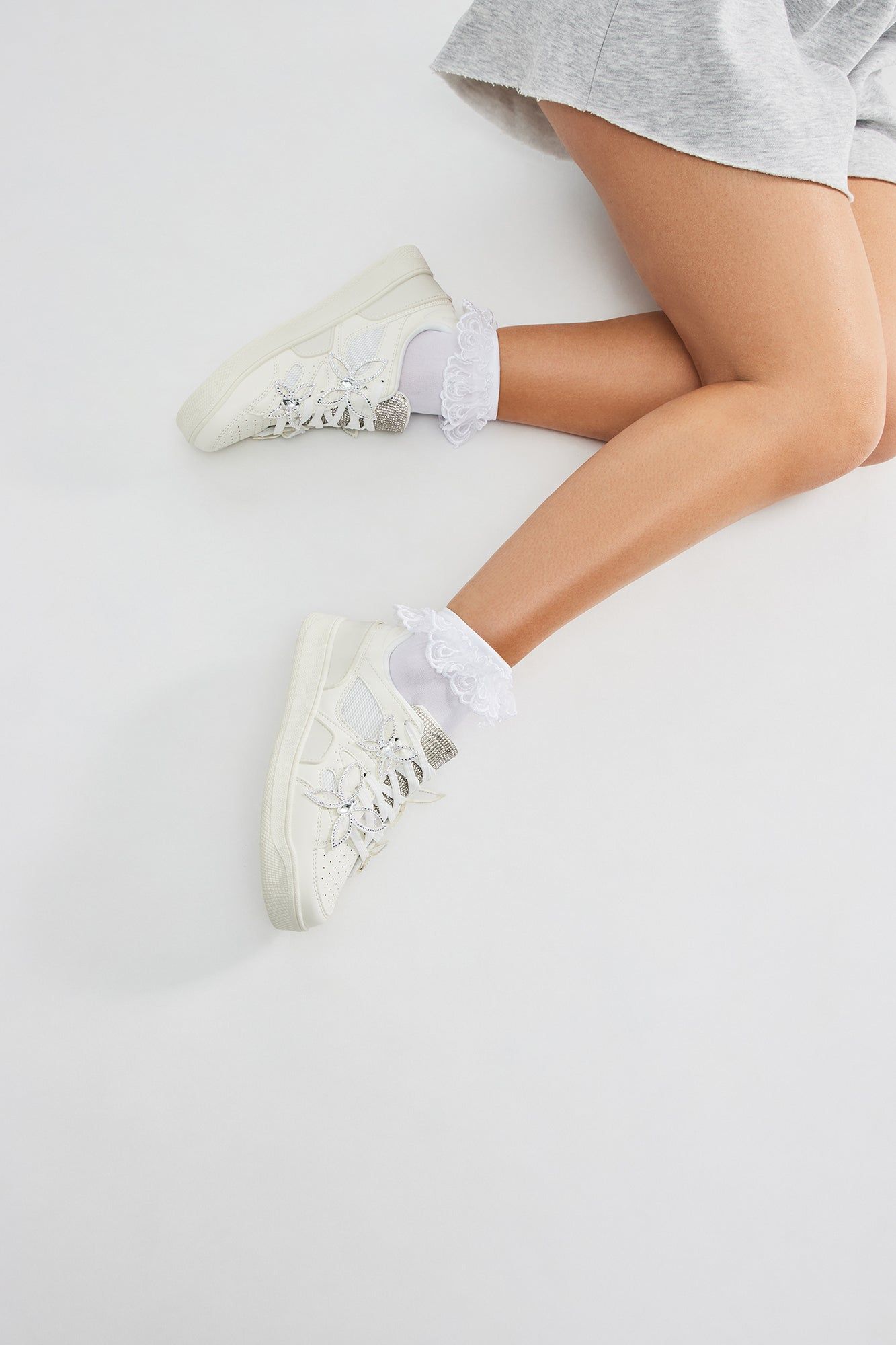 Butterfly Effect Sneakers - White sold by Fashion Nova product image thumbnail 5