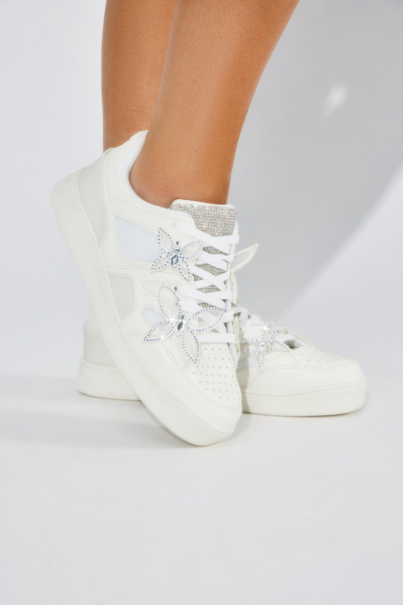 Butterfly Effect Sneakers - White sold by Fashion Nova