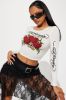 Heart Of Diamonds Ed Hardy Top - Ivory sold by Fashion Nova