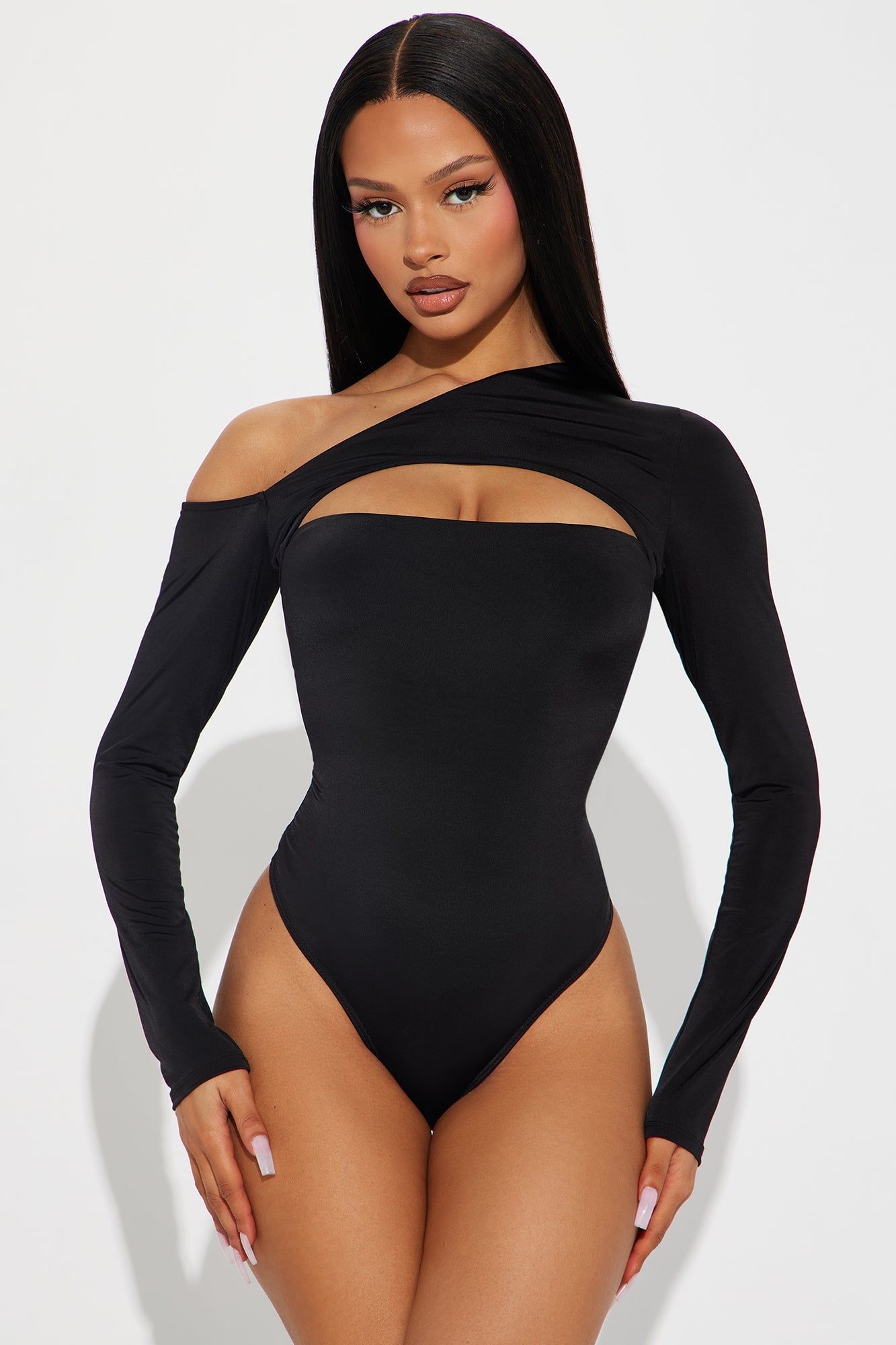Gimme What I Want Bodysuit - Black sold by Fashion Nova
