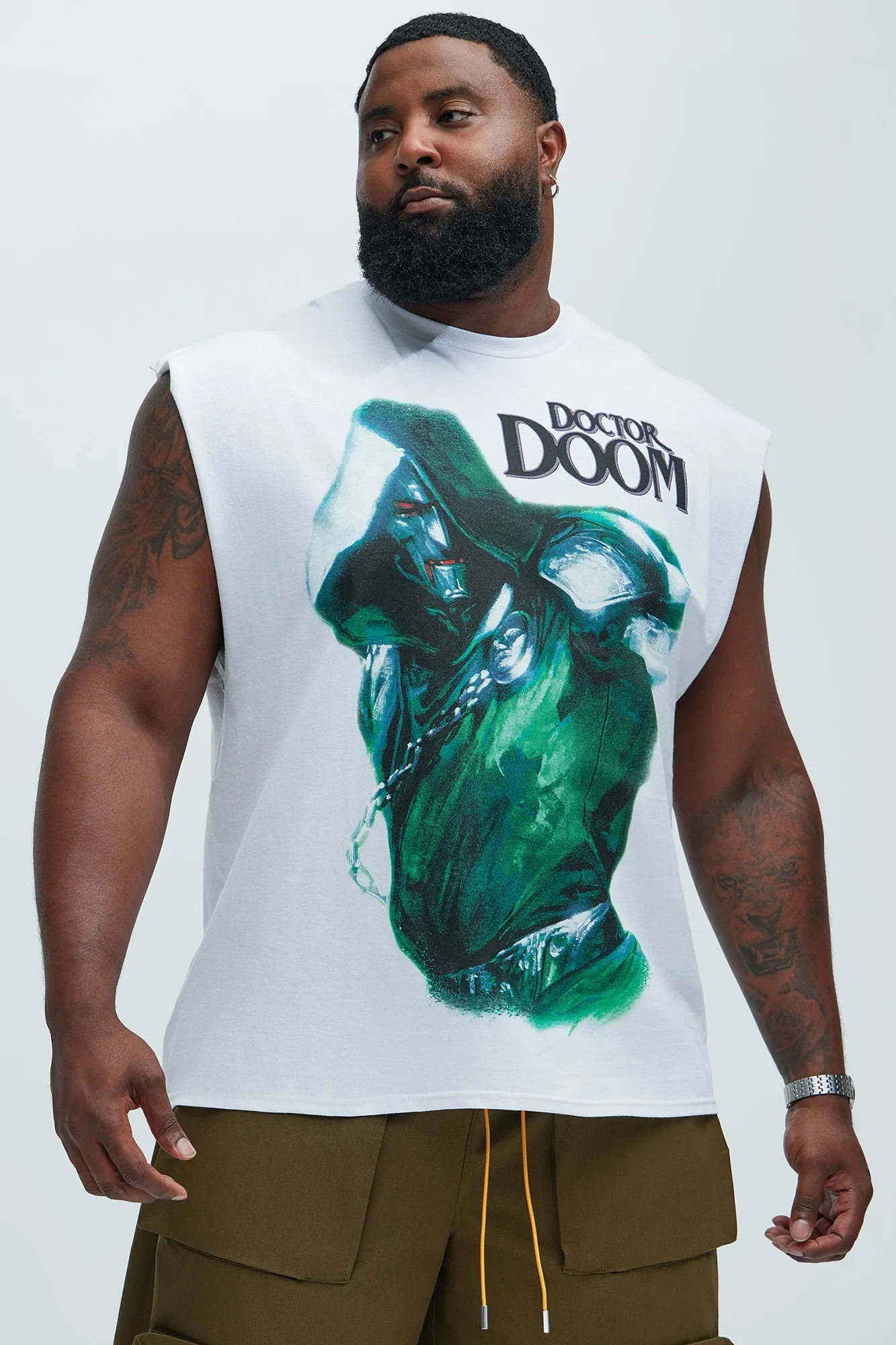 Doctor Doom Sleeveless Tee - White sold by Fashion Nova product image thumbnail 4