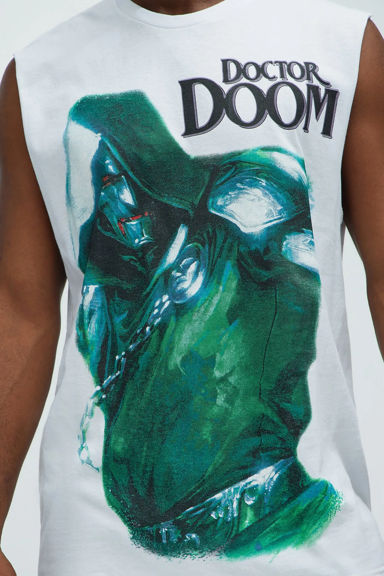 Doctor Doom Sleeveless Tee - White sold by Fashion Nova product image thumbnail 2
