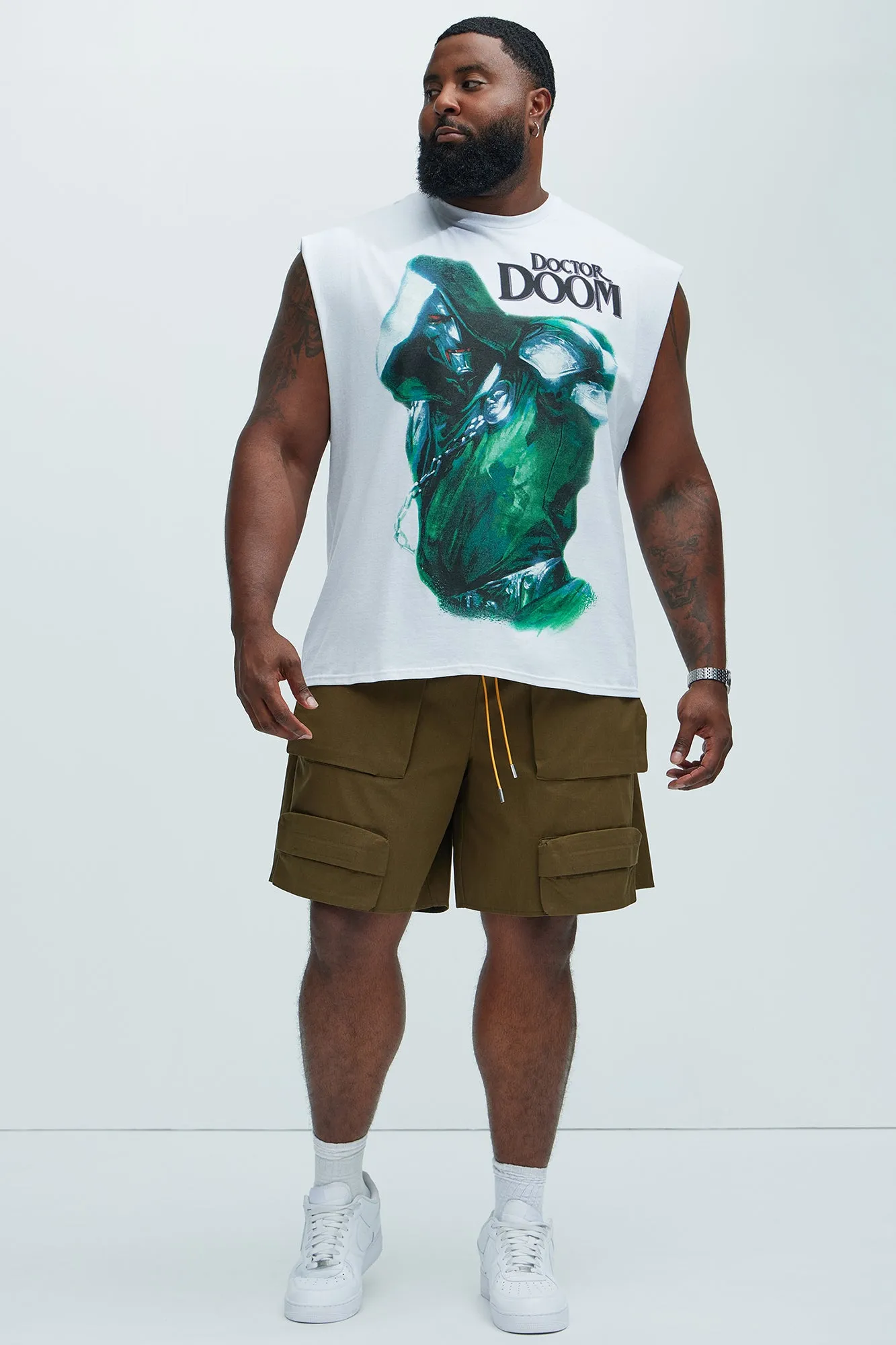 Doctor Doom Sleeveless Tee - White sold by Fashion Nova product image thumbnail 5