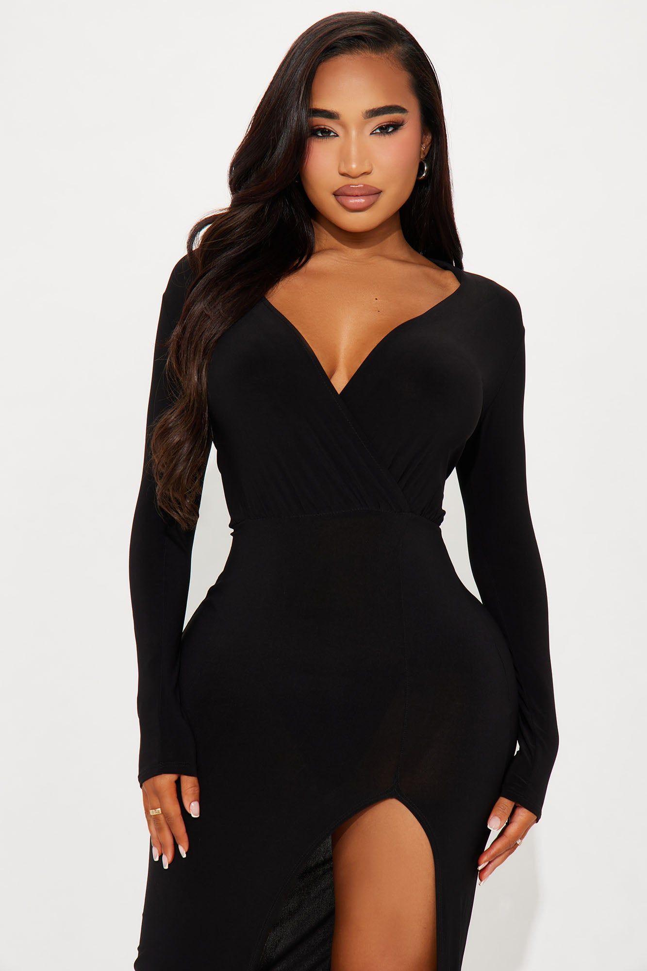 Marisa Collar Maxi Dress - Black sold by Fashion Nova product image thumbnail 2