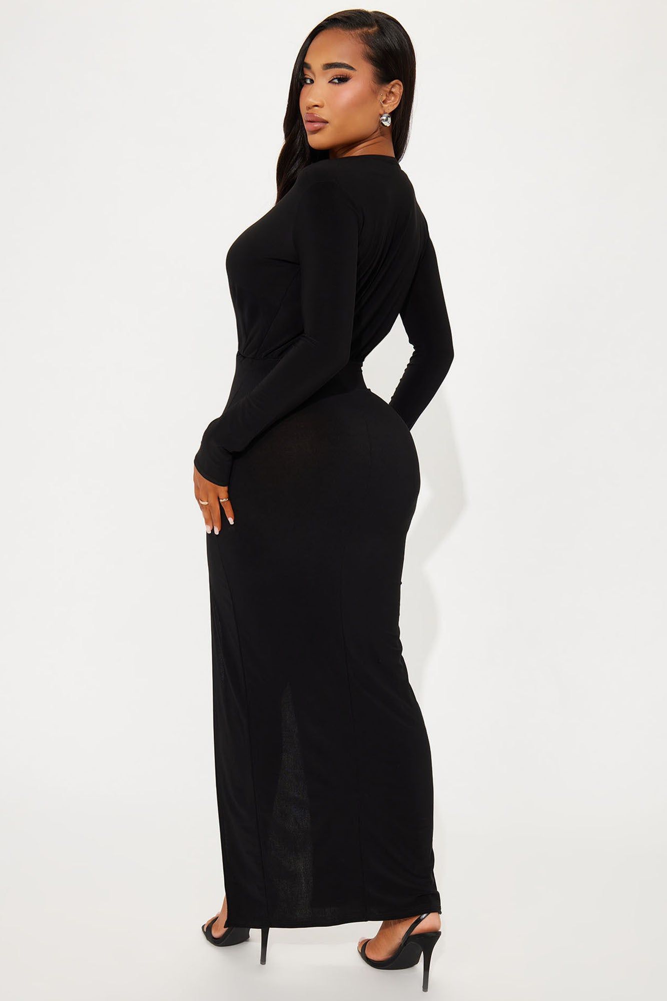 Marisa Collar Maxi Dress - Black sold by Fashion Nova product image thumbnail 3