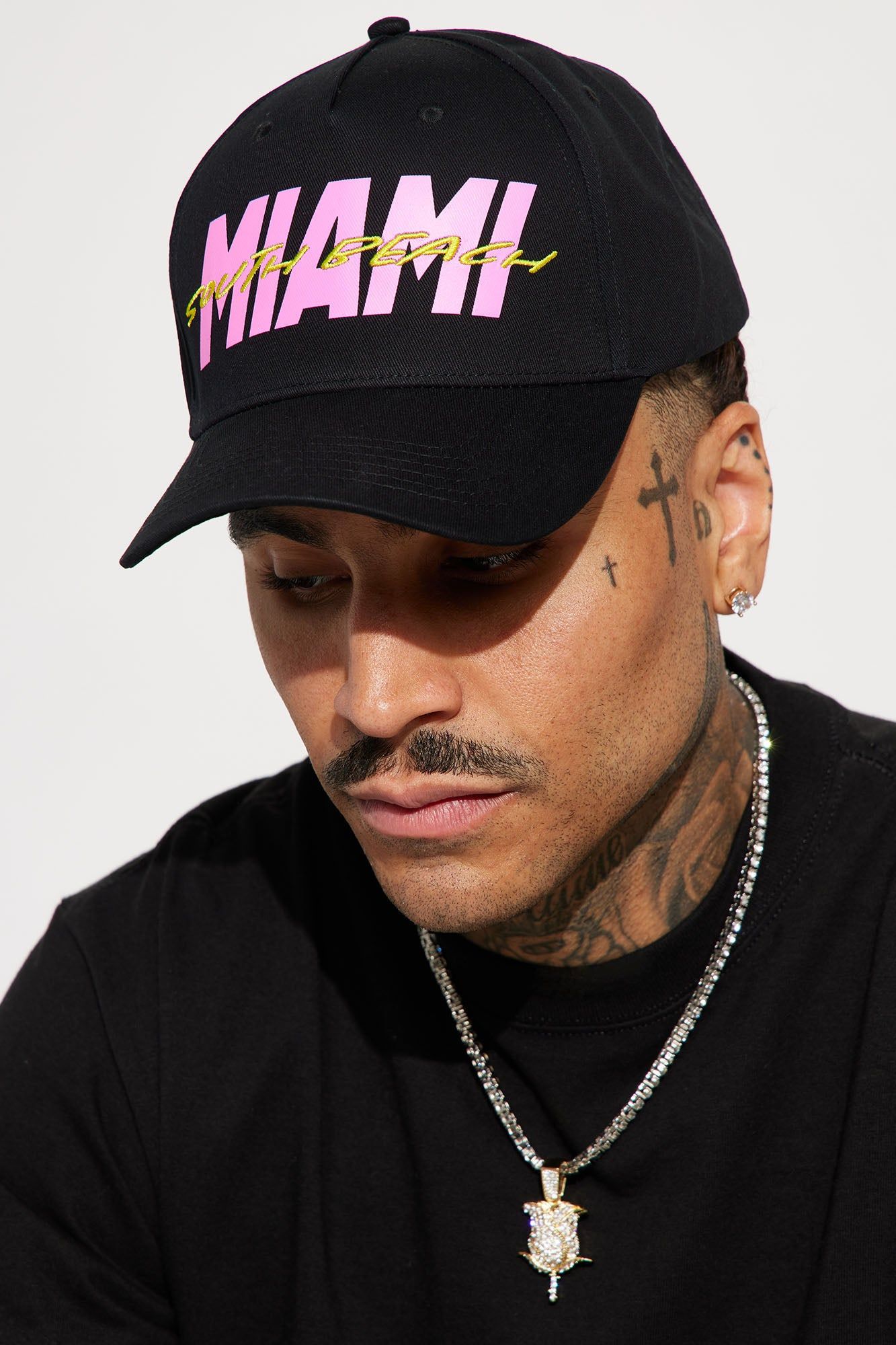 South Beach Miami Snapback Hat - Black sold by Fashion Nova