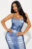 Bold Statement Mesh Maxi Dress - Blue sold by Fashion Nova