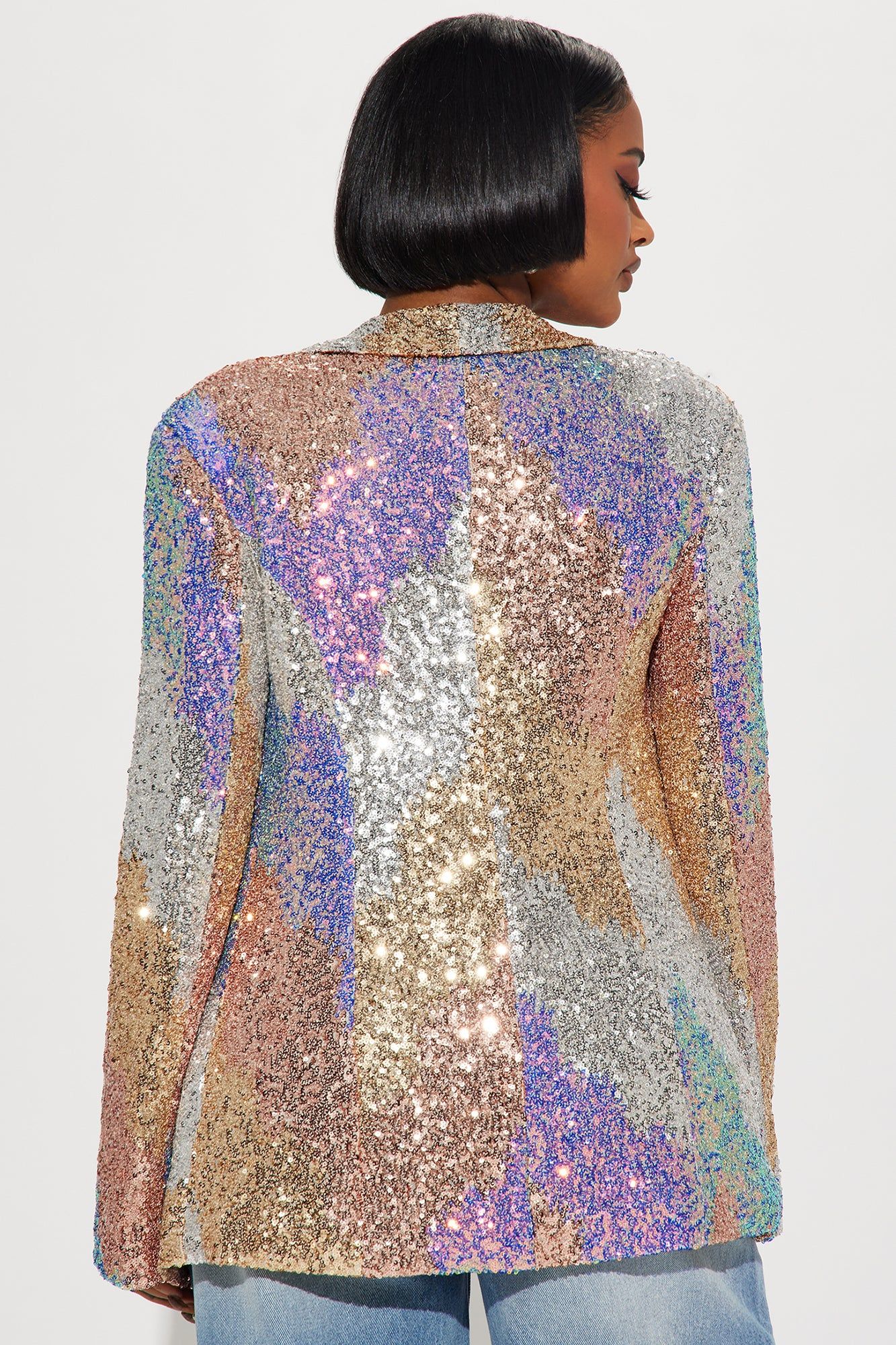 Office Party Sequin Blazer - Multi Color sold by Fashion Nova product image thumbnail 3