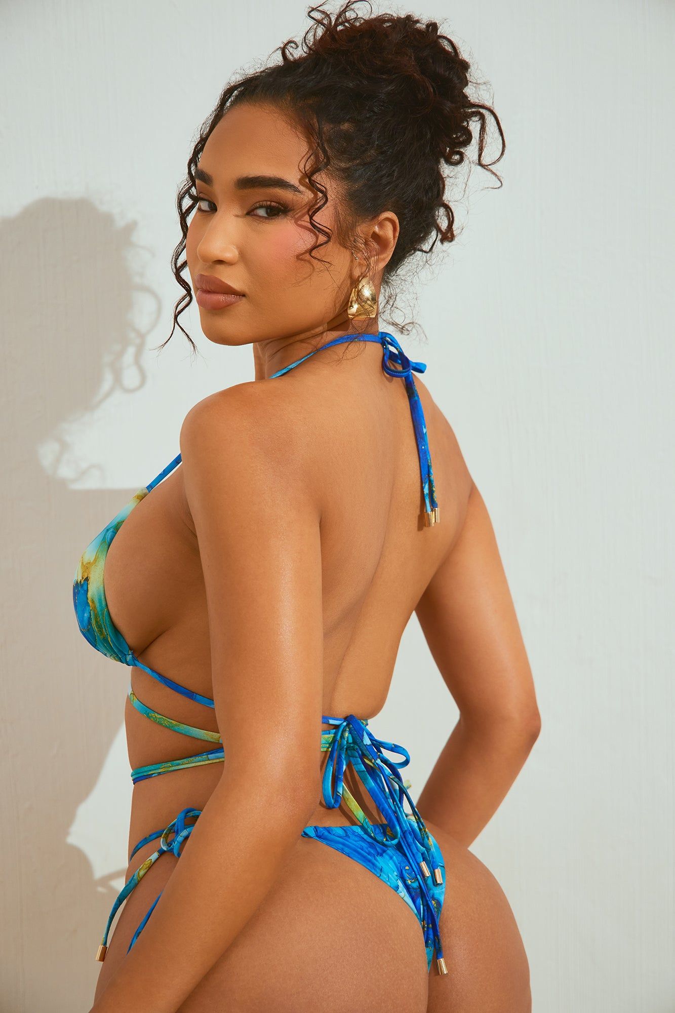 Jaslene 2 Piece Bikini - Blue/combo sold by Fashion Nova product image thumbnail 4