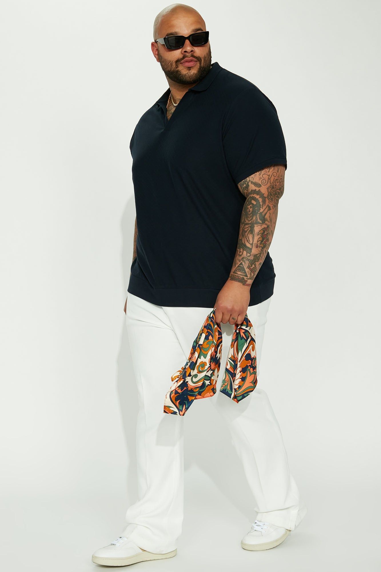 Papi Short Sleeve Polo - Navy sold by Fashion Nova product image thumbnail 5