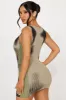 Burnout Sweater Micro Mini Dress - Olive sold by Fashion Nova