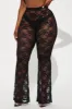 Alicia Lace Cover Up Flared Pants - Black sold by Fashion Nova