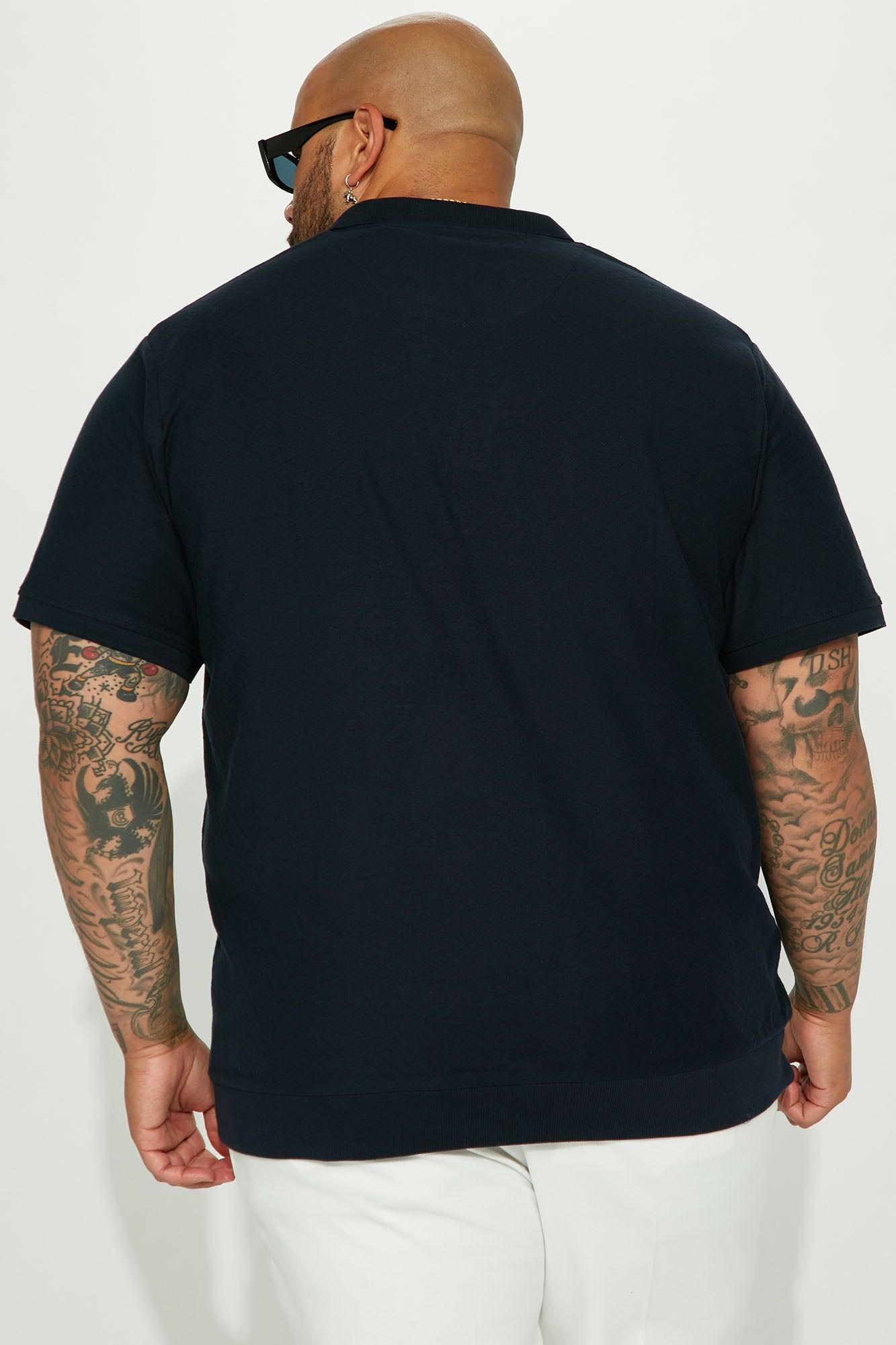 Papi Short Sleeve Polo - Navy sold by Fashion Nova product image thumbnail 6