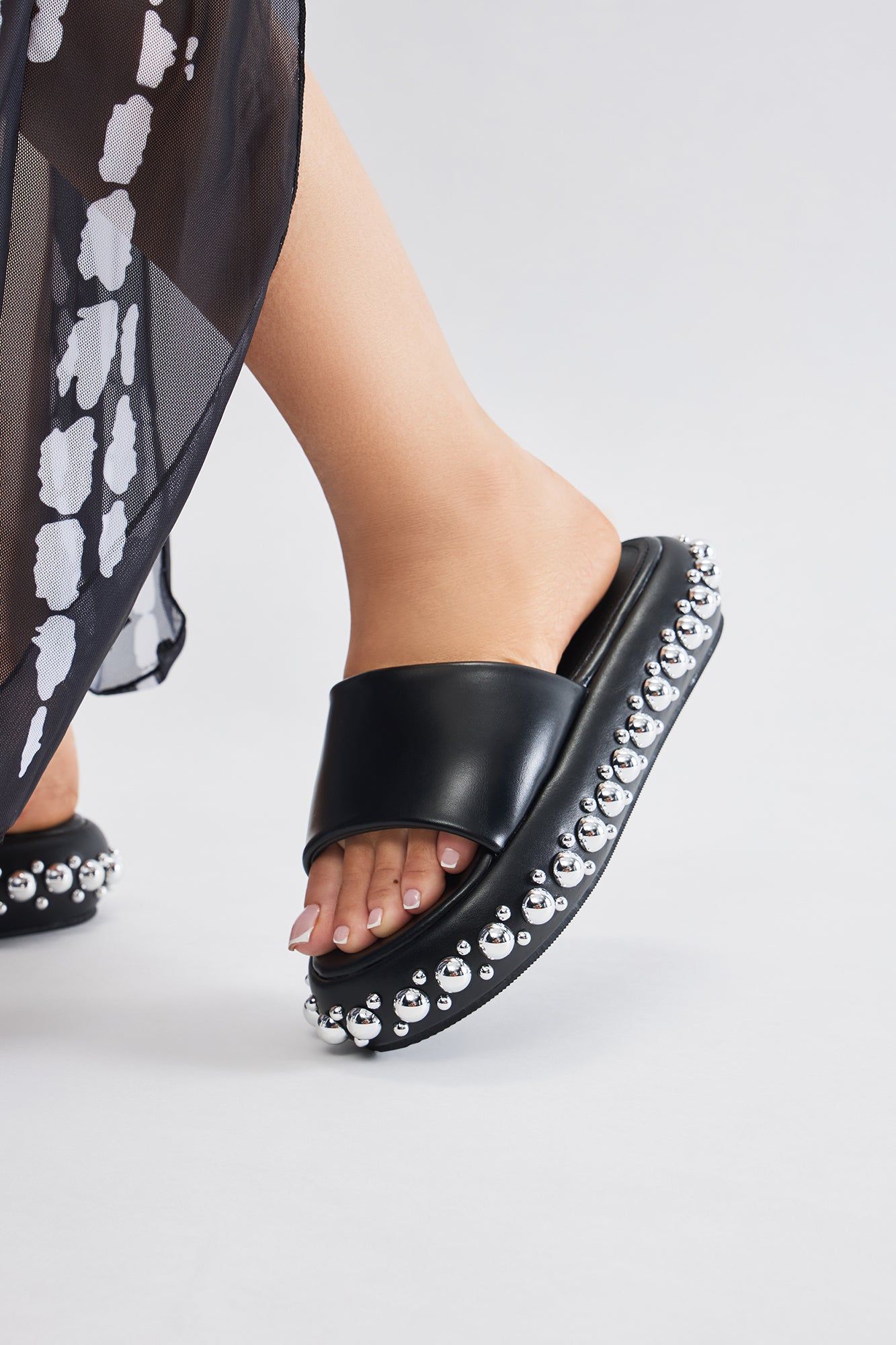 That's All I Got Studded Slides - Black sold by Fashion Nova product image thumbnail 3