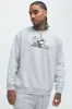 Peanuts Snoopy Records Crewneck Sweater - Heather Grey sold by Fashion Nova