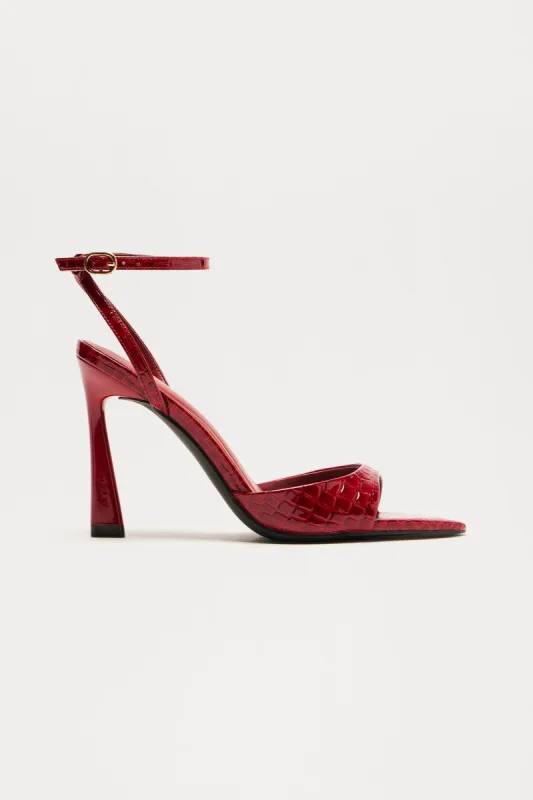 Seraphine Stiletto Heels - Burgundy sold by Fashion Nova
