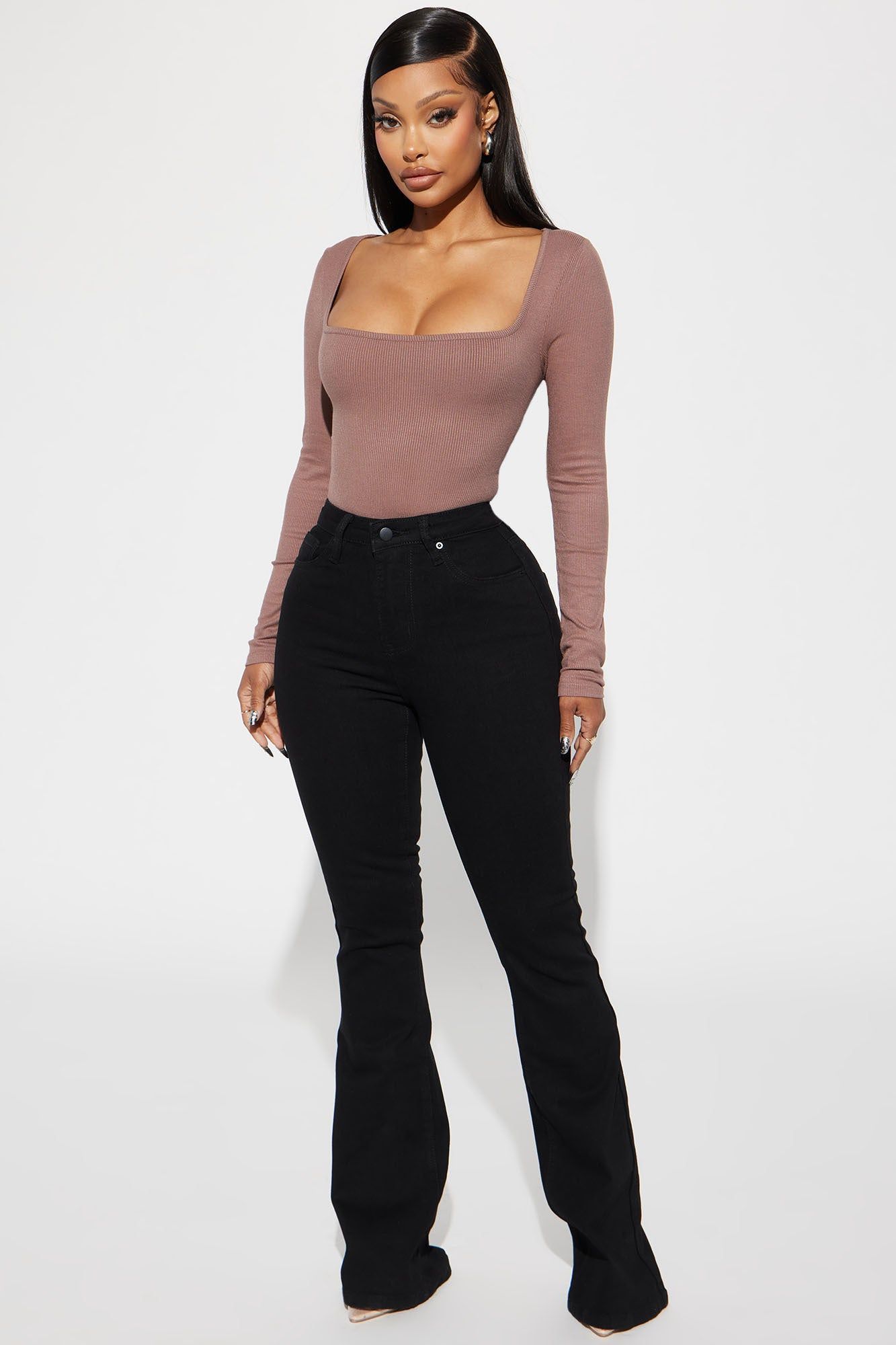 Issa Ribbed Top - Mocha sold by Fashion Nova product image thumbnail 2