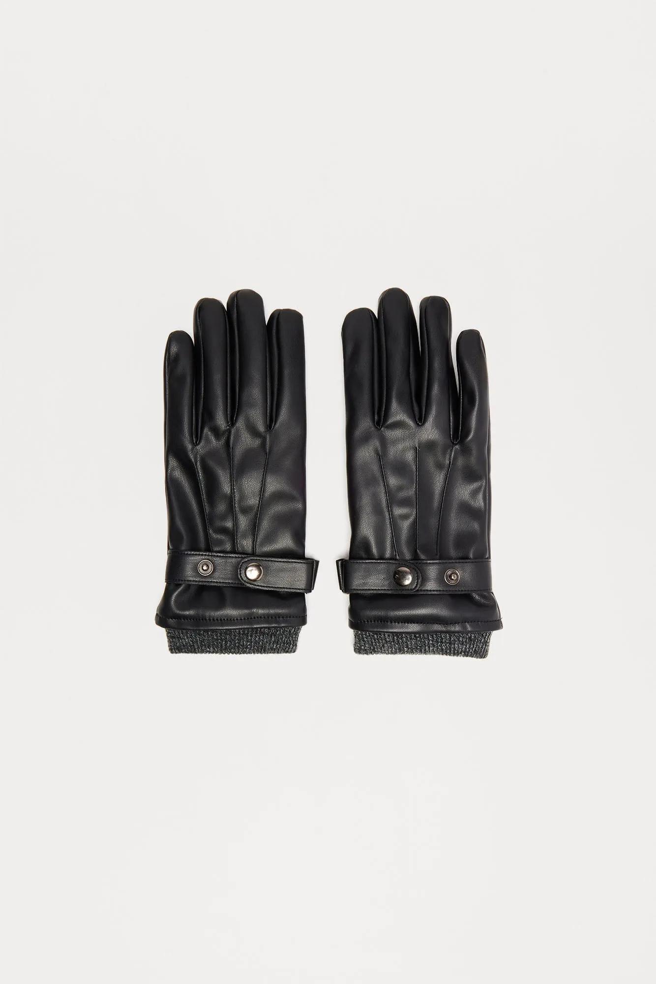 Bryant Park Faux Leather Gloves - Black sold by Fashion Nova