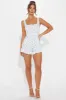 Prairie Fields Romper - White/combo sold by Fashion Nova