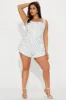 Prairie Fields Romper - White/combo sold by Fashion Nova