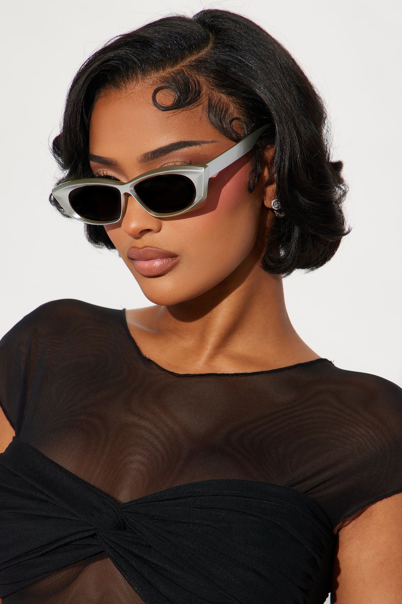 On My Mind Sunglasses - Silver sold by Fashion Nova product image thumbnail 2