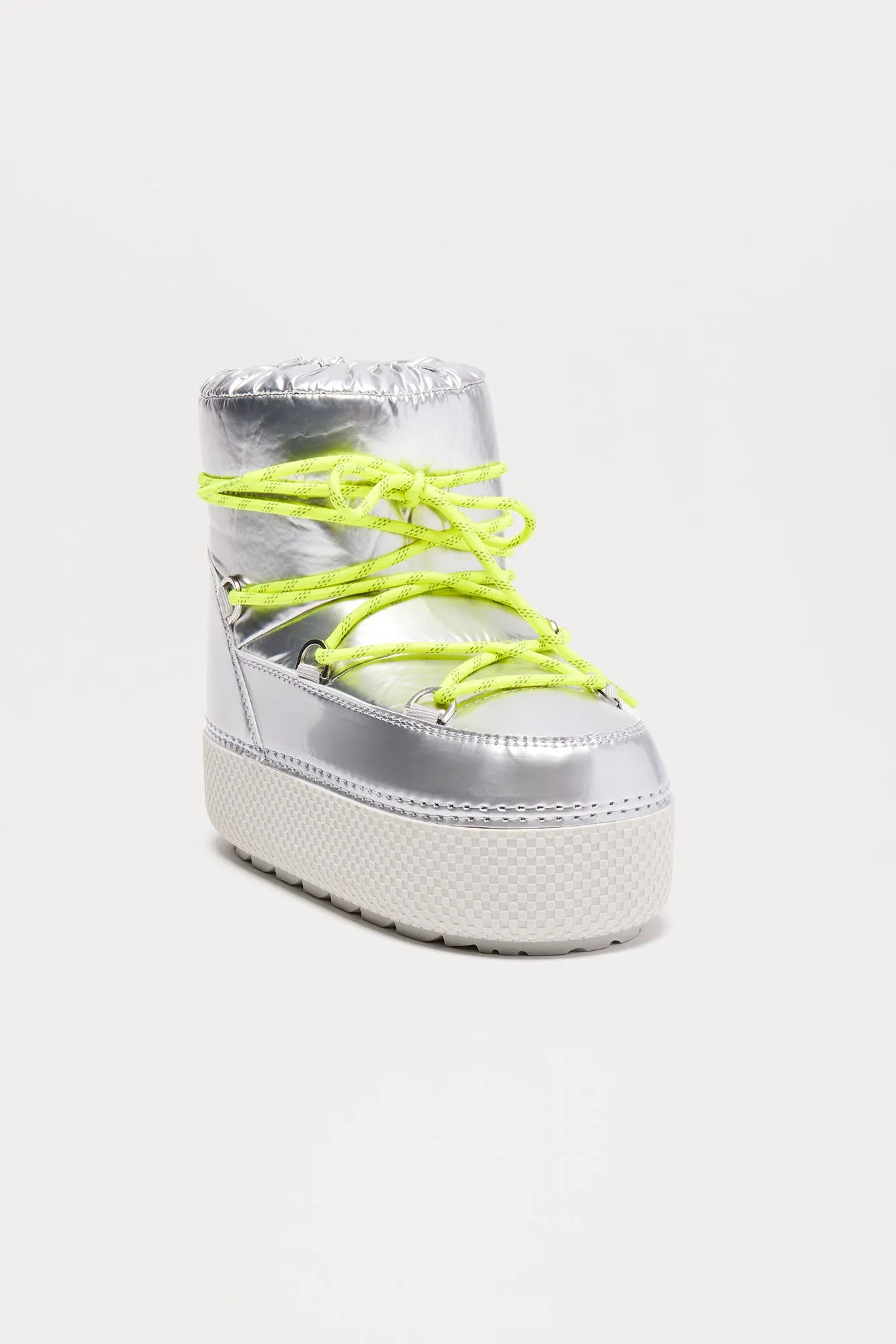 Hit The Snow Platform Booties - Silver sold by Fashion Nova product image thumbnail 3