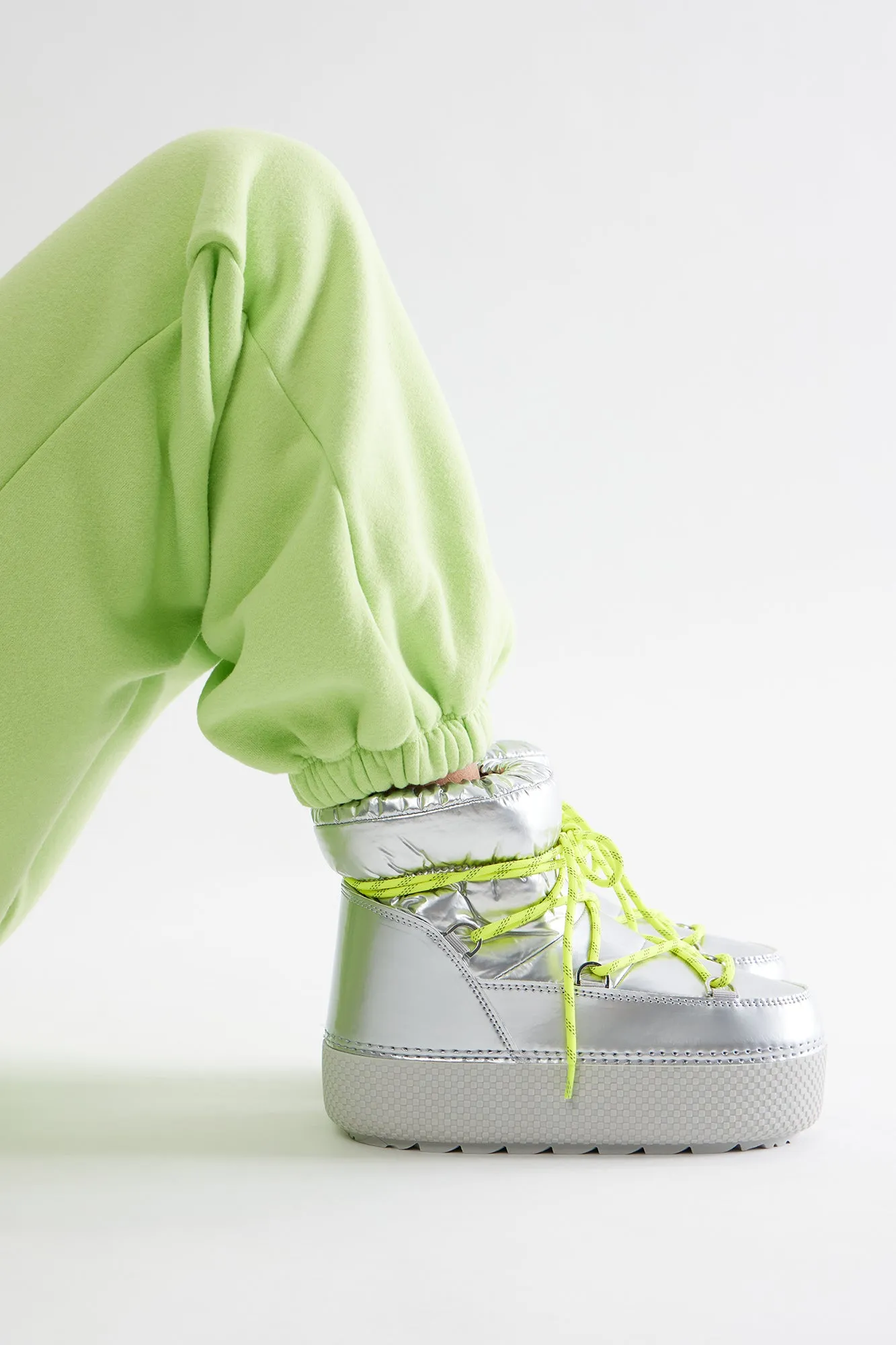 Hit The Snow Platform Booties - Silver sold by Fashion Nova product image thumbnail 4