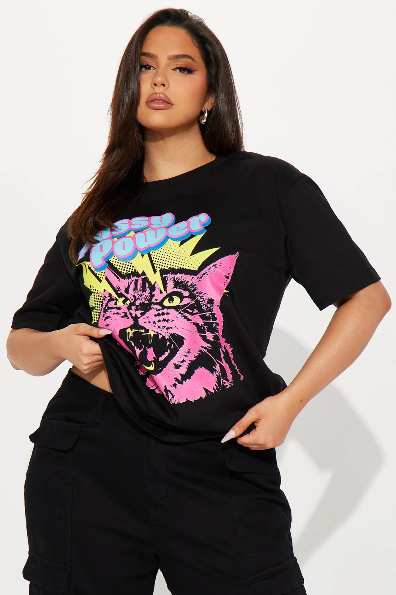 Pussy Power Graphic Tee - Black sold by Fashion Nova product image thumbnail 4