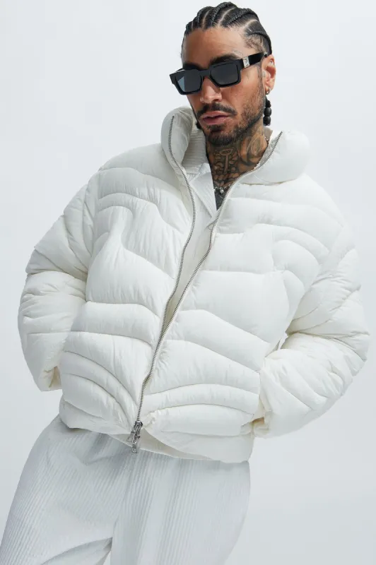Willow Quilted Jacket - White sold by Fashion Nova
