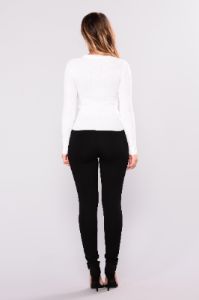 Domi Ponte Leggings - Black sold by Fashion Nova