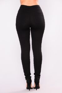 Domi Ponte Leggings - Black sold by Fashion Nova