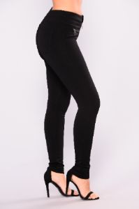 Domi Ponte Leggings - Black sold by Fashion Nova