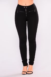 Domi Ponte Leggings - Black sold by Fashion Nova