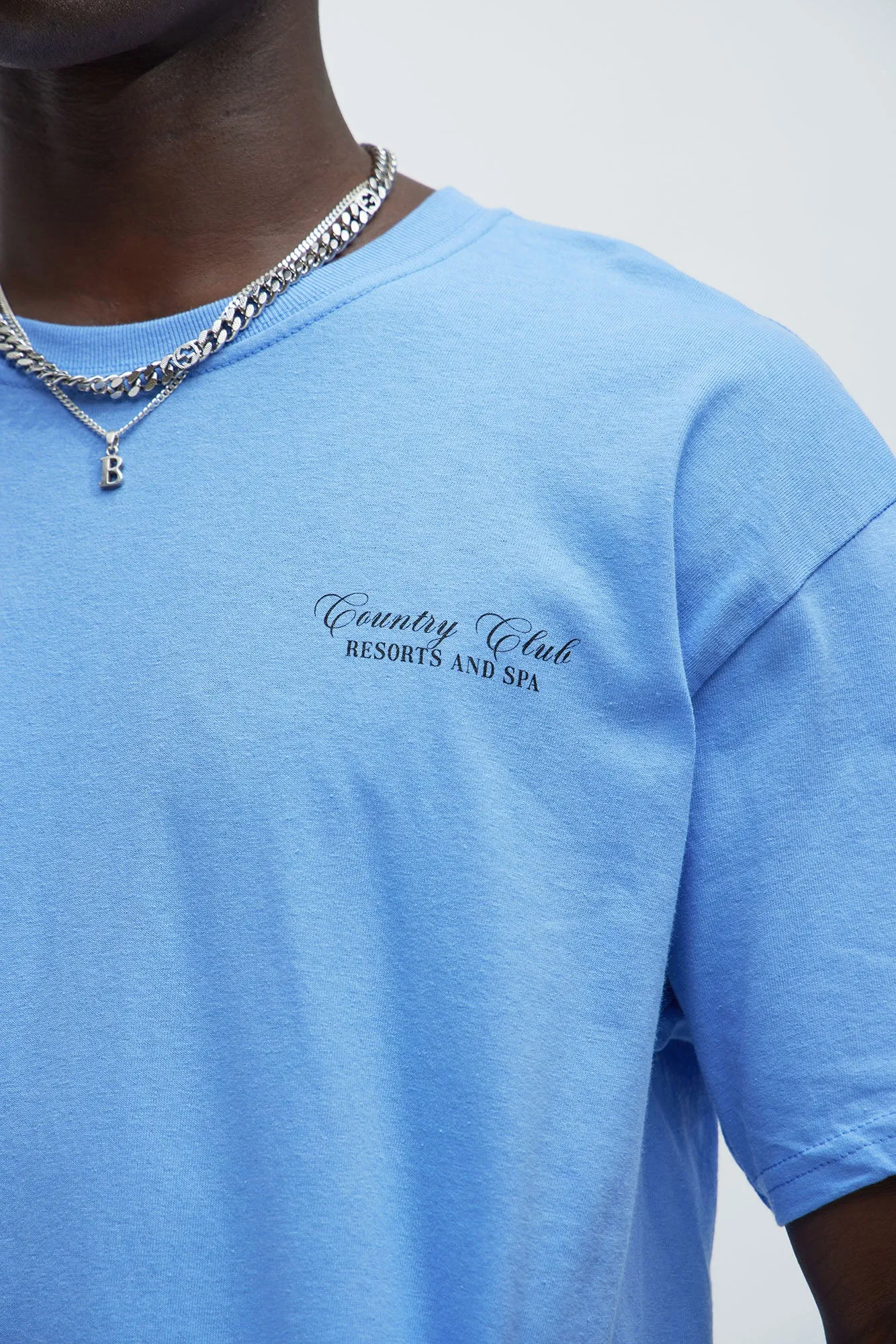 LA Country Club Resort Short Sleeve Tee - Light Blue sold by Fashion Nova product image thumbnail 4