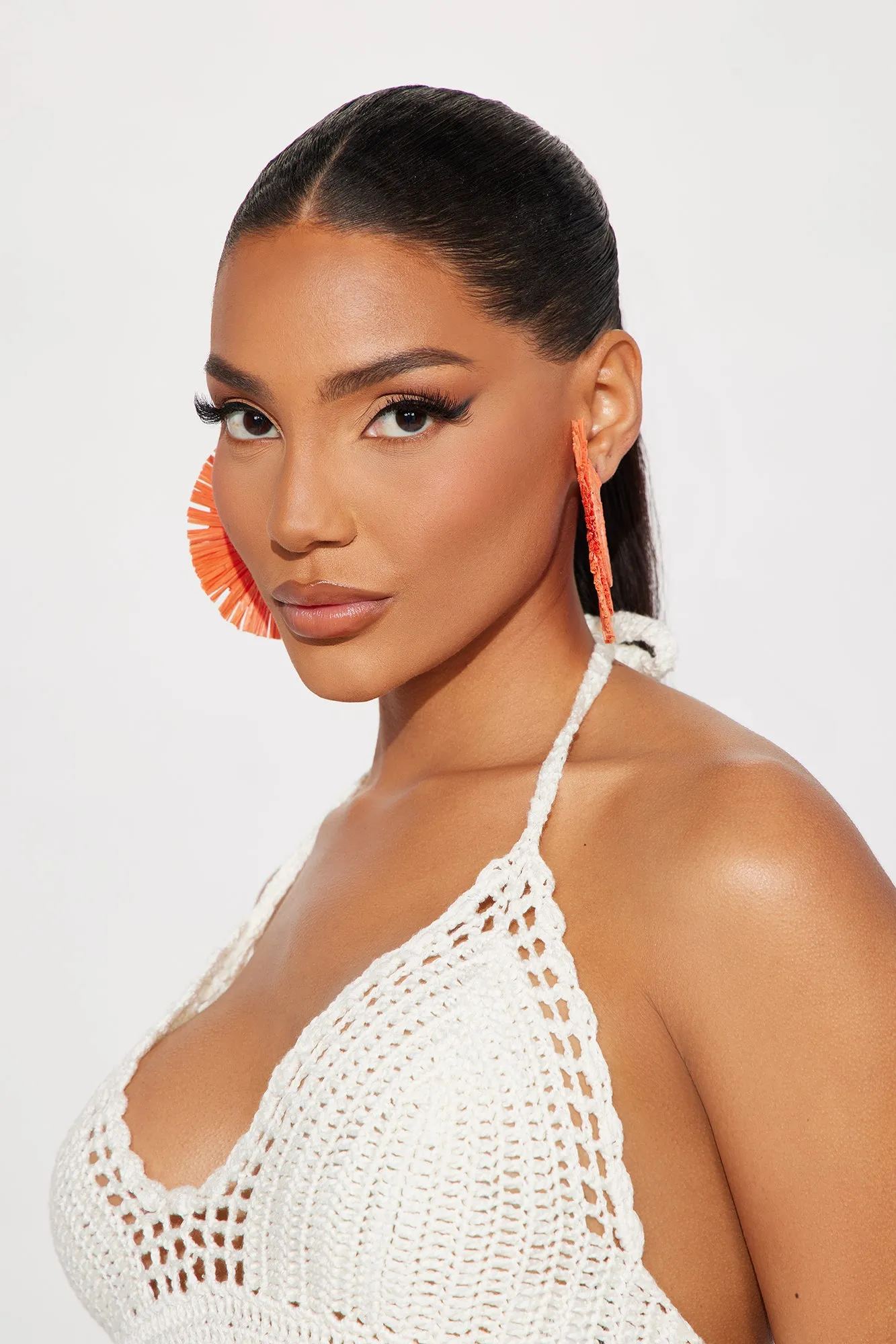 Basking In The Rays Hoop Earrings - Orange sold by Fashion Nova product image thumbnail 2