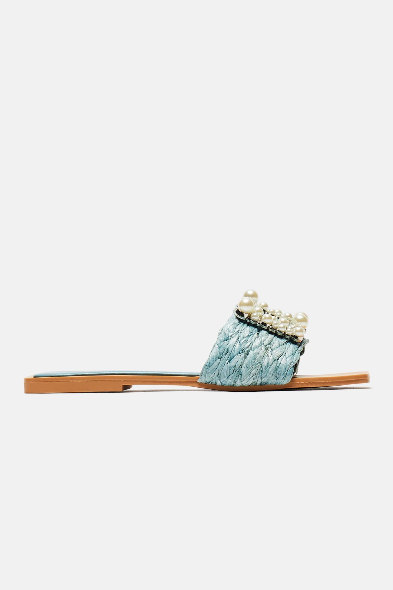 Kristy Pearl Detail Sandals - Blue sold by Fashion Nova product image thumbnail 5