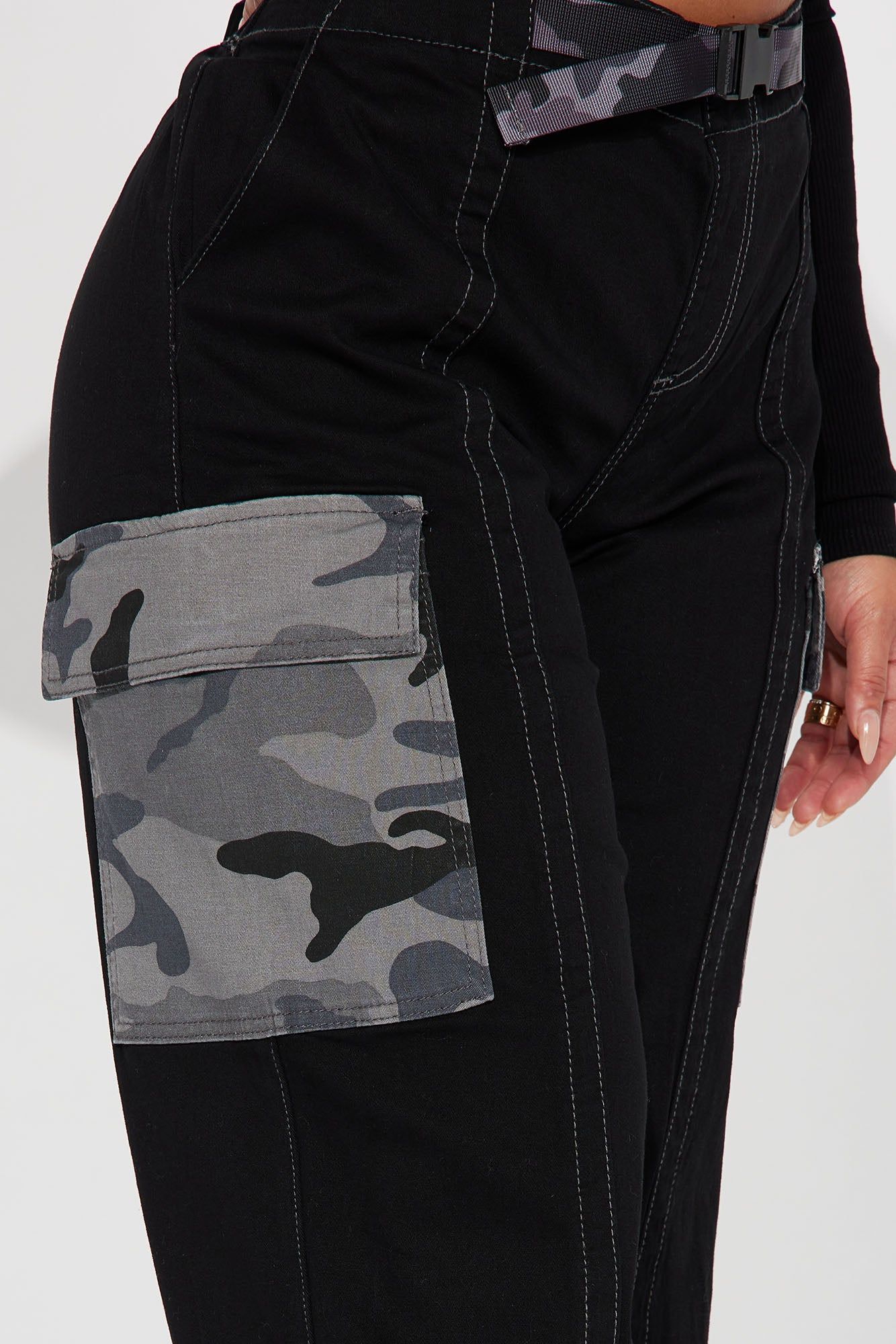 Losing It Cargo Jogger - Black sold by Fashion Nova product image thumbnail 3