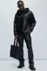 Royce Faux Leather Pullover Jacket - Black sold by Fashion Nova