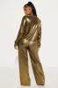 Iris Metallic Pant Set - Gold sold by Fashion Nova