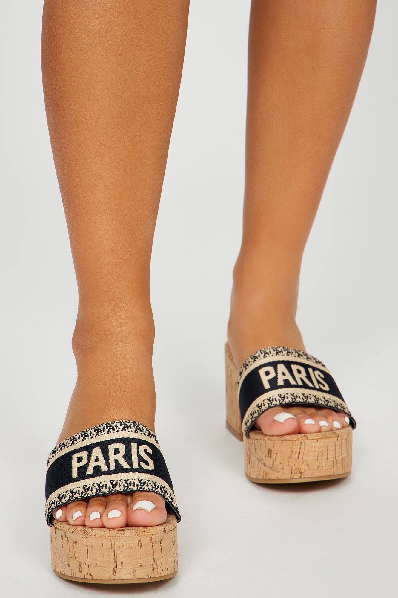 Ready For More Heeled Mules - Navy/combo sold by Fashion Nova product image thumbnail 3