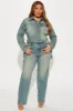 All My Life Tinted Carpenter Jeans - Vintage Wash sold by Fashion Nova
